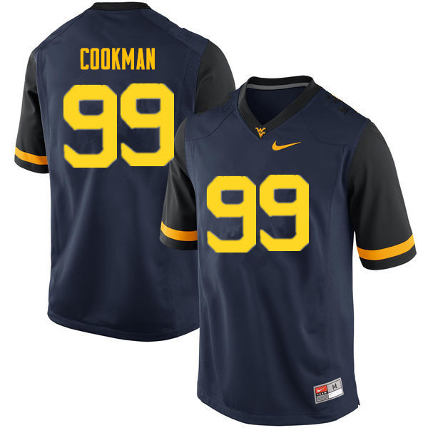NCAA Men's Sam Cookman West Virginia Mountaineers Navy #99 Nike Stitched Football College Authentic Jersey KB23J76BS